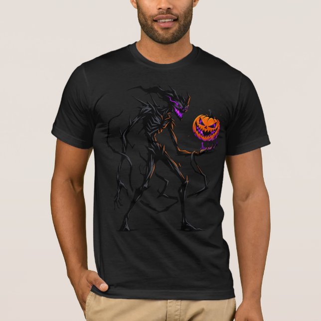 Skuggmonster Pumpa Tröja Spöklik Monster Goth (Framsida)