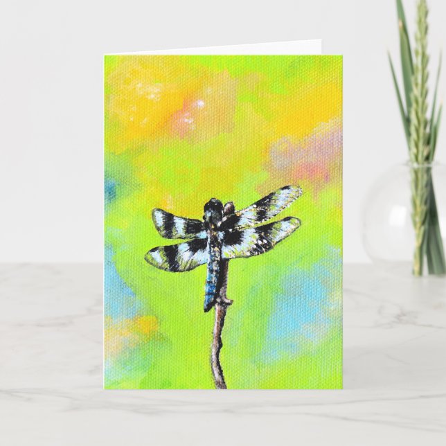 Skuggning av Dragonfly-målning Kort (Framsida)