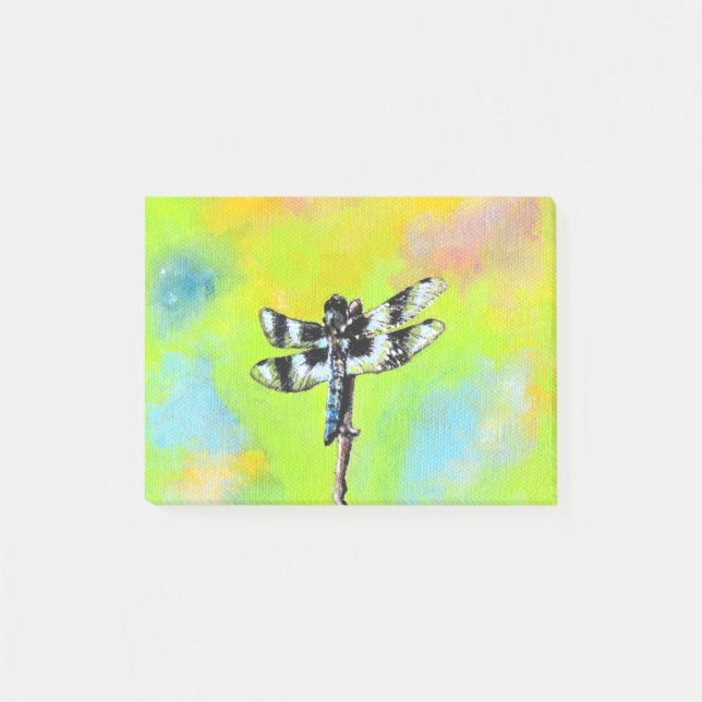 Skuggning av Dragonfly-målning Post-it Block (Framsida)