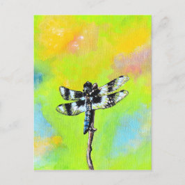Skuggning av Dragonfly-målning Vykort