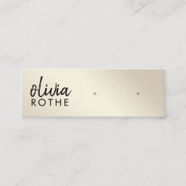 Skuggning av Guld-övertoningsstud i skript Mini Visitkort