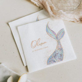 Skuggning av Sjöjungfru Svan födelsedag Pappersservett