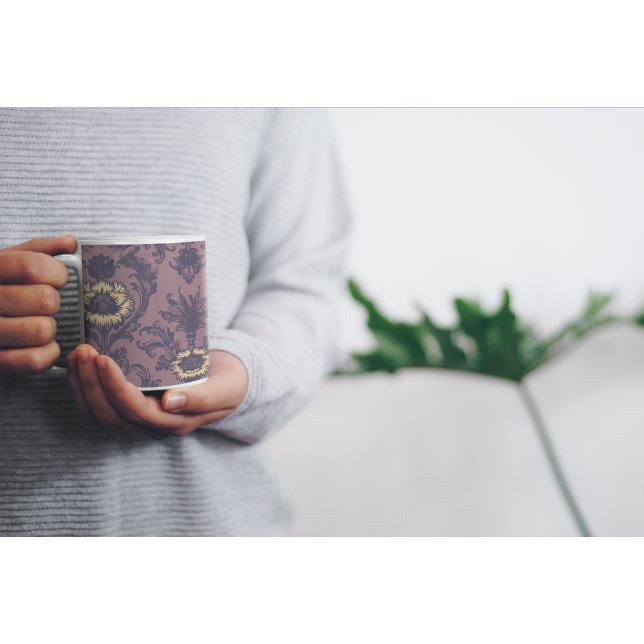 Skuggningsmönster för Blommigt av elegantens Vinta Kaffemugg (Skapare uppladdad)