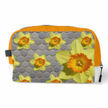 Skuggor av blåa Mönster Daffodils Toiletry Bag