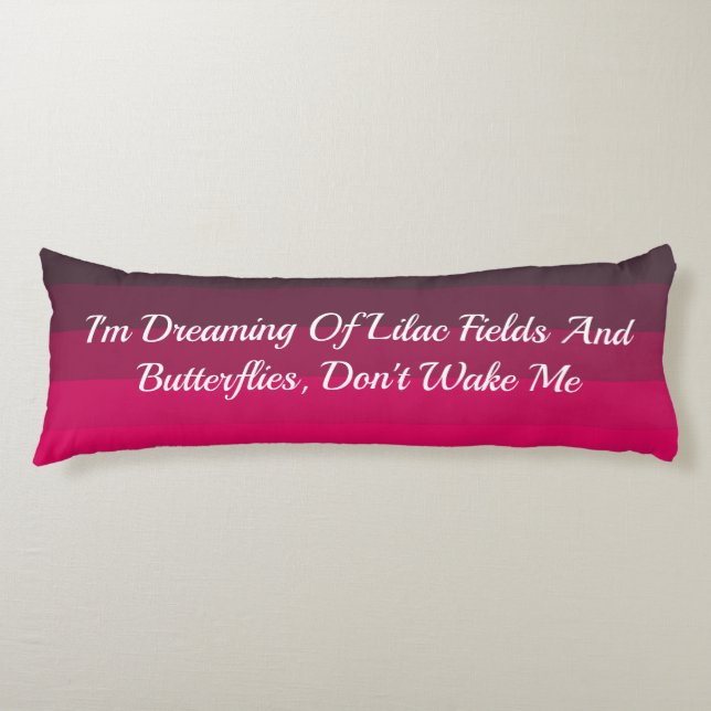 Skuggor av djupa Pinks Body Pillow Kroppskudde (Framsidan)