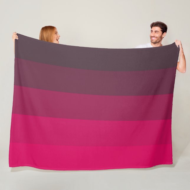 Skuggor av djupa Pinks Fleecefilt (På plats)