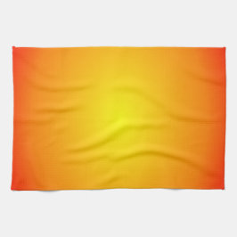 Skuggor av Gultens Orange Cheerful Bright Kökshandduk