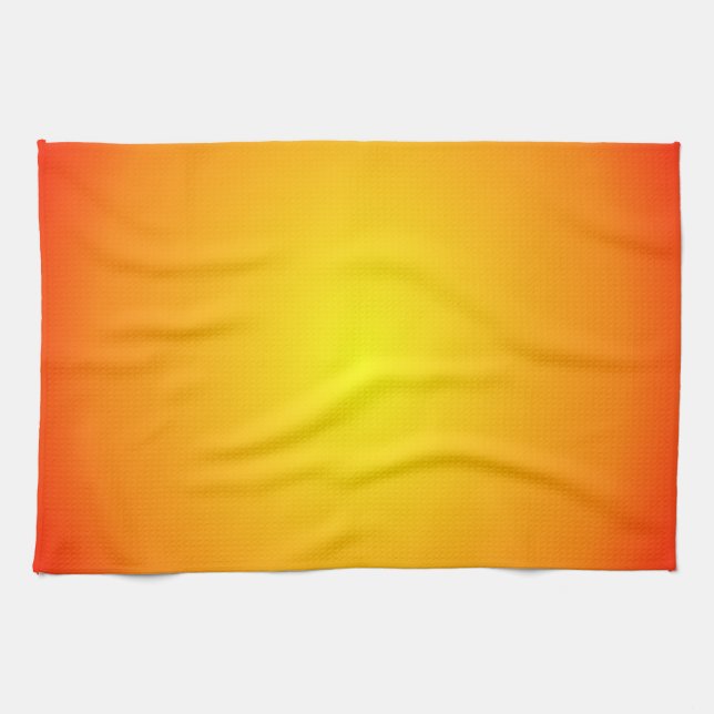 Skuggor av Gultens Orange Cheerful Bright Kökshandduk (Horisontell)