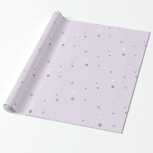 skuggor av lila punkter som omsluter pappra presentpapper