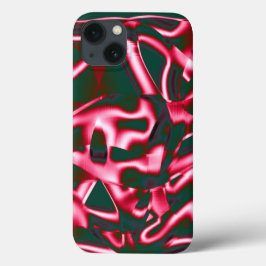 Skuggor av röd rosa på abstrakt band upp mörk cyan