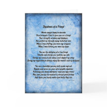 Skuggor för ett vänskapskort (blått)