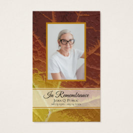 Skuggor för minnesanteckningsbok för hösten visitkort