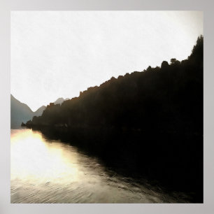 Skuggor i liggande poster