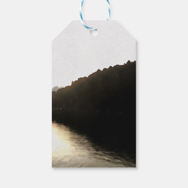 Skuggor i liggande presentetikett (Baksidan)