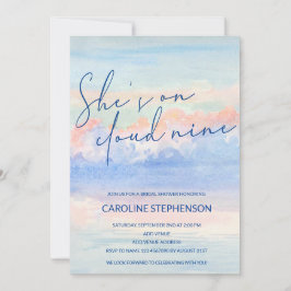 Skuggor på Möhippan Klistra in vattenfärg i molnet Inbjudningar