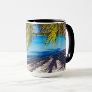 Skuggor på stranden mugg
