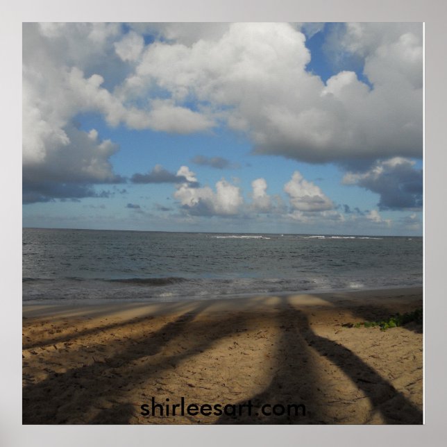 Skuggor på stranden poster (Framsidan)