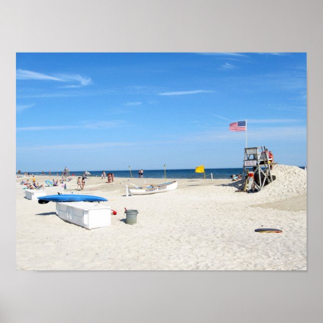 Skuggor på stranden poster (Framsidan)