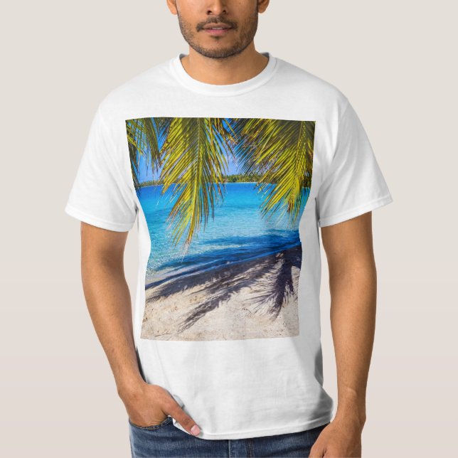 Skuggor på stranden t shirt (Framsida)