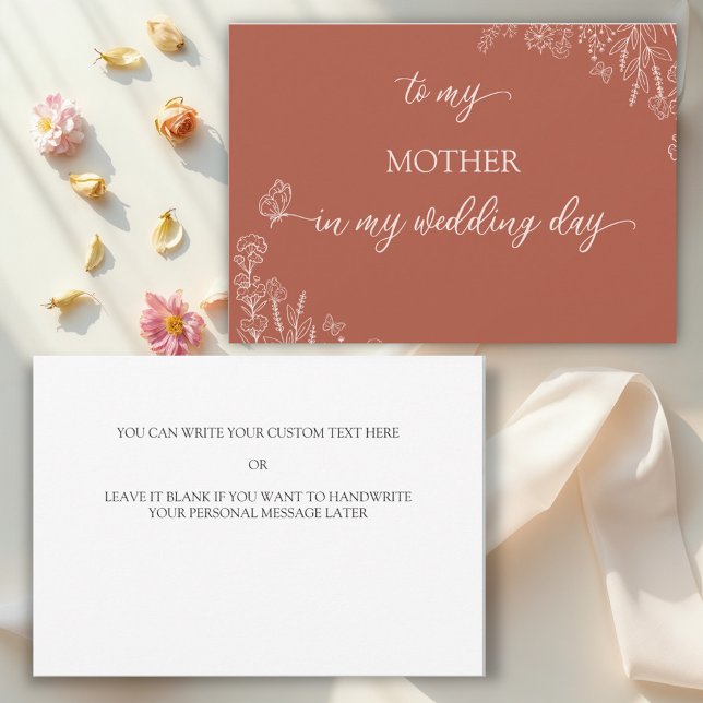 Skuggor till mitt Mor-tack-kort Inbjudningar (Skapare uppladdad)