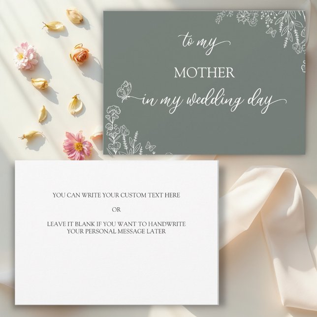 Skuggor till mitt Mor-tack-kort Inbjudningar (Skapare uppladdad)