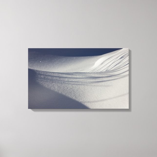 Skuggor vid orörd snö CC0099 Canvastryck (Framsida)