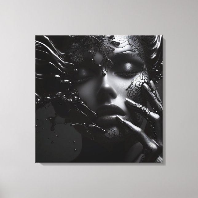 Skuggornas mystik: en lukt av ljus och Mörk Canvastryck (Framsida)