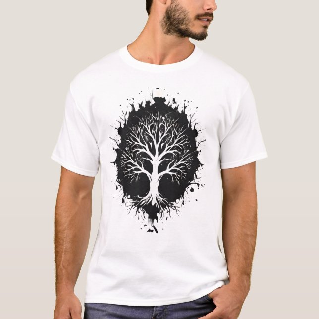 "Skuggrötter - naturens arv" T-Shirt (Framsida)