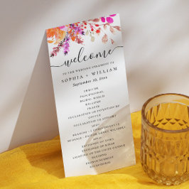 Skuggskript för orange för vattenfärgsfärg rosa bl program