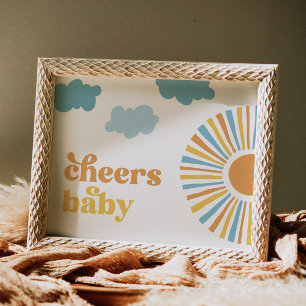 Skuggskylt för babyskor i Baby Sol Poster