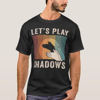 Skuggspel dockshow konst pojke t shirt