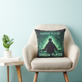 Skuggspelare - Cyberpunk Gamer Art Kudde