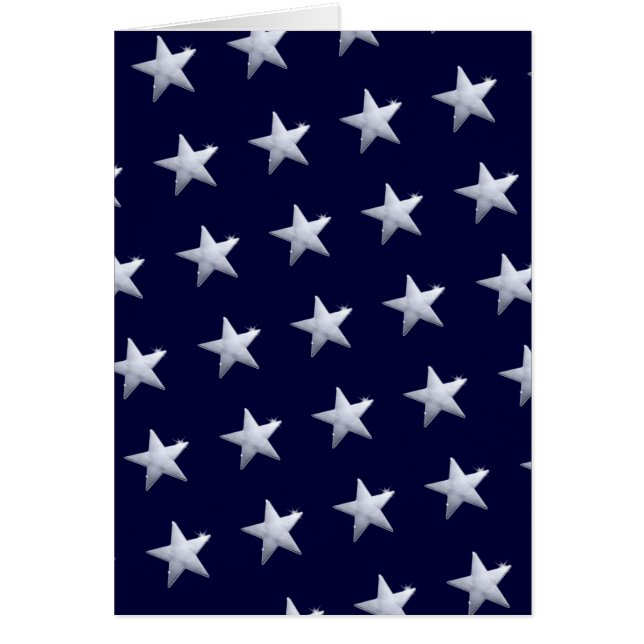 Skuggstjärnor mönster hälsningskort (Framsidan)