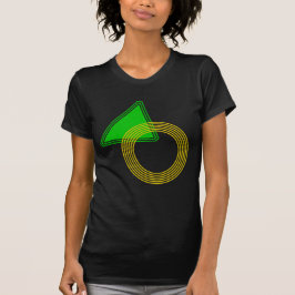 Skuggstripiga former Geometrisk tryckt grafisk t-s T Shirt