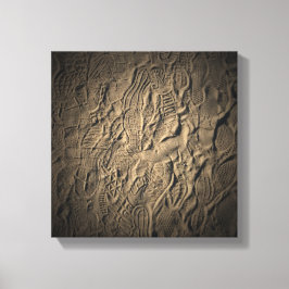 Skuggutskrifter i Sand Canvastryck