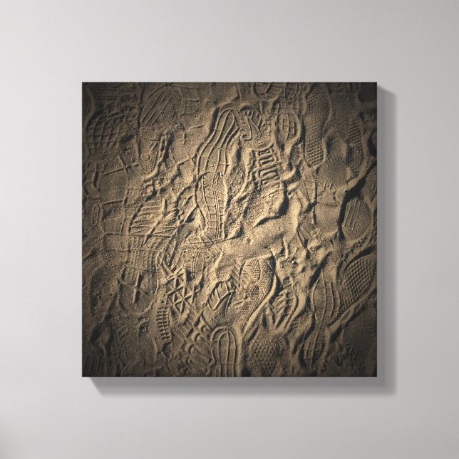 Skuggutskrifter i Sand Canvastryck (Framsida)