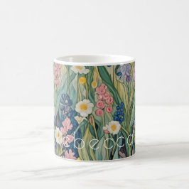 Skuggvisare: Pastel Wildblommor Kaffemugg