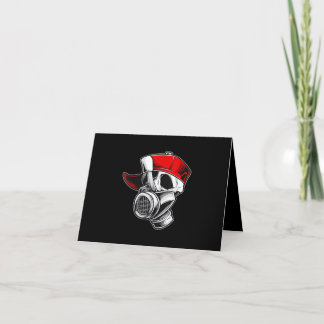 Skul Mask Baseball Cap Graffiti Boy Fantastisk Tack Kort