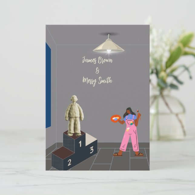 Skuld av Kärlek bröllop Inbjudningar (Stående Fram)