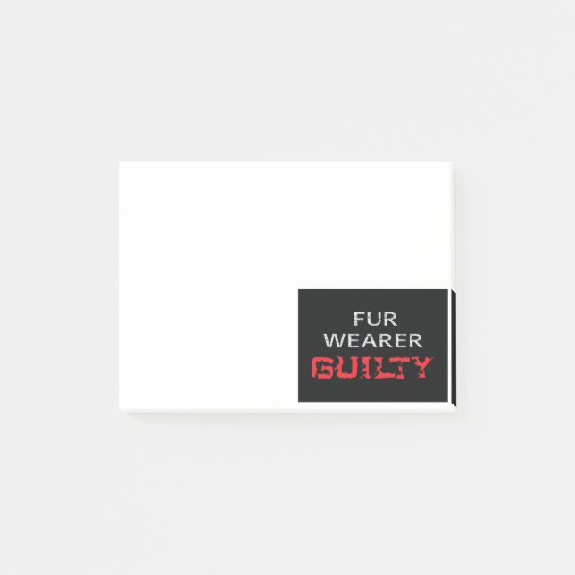 Skuld av päls post-it block (Framsida)