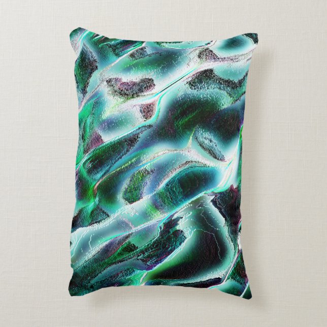 Skuldad grovhet från virtuella sten & regnskogar prydnadskudde (Baksidan(Vertikal))