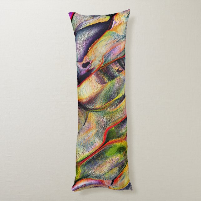 Skuldad med ojämnhet och virtuell vattenfärg kroppskudde (Baksidan (Vertikal))