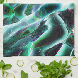 Skuldade grova digitala vattenfall och regnskogar? kökshandduk