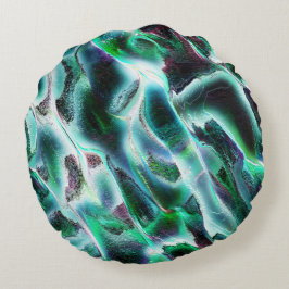 Skuldade grova digitala vattenfall och regnskogar? rund kudde