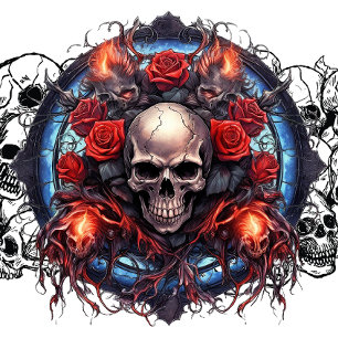 Skuldaveri! Pirat Tattoo stil gothic döskallars Kaffemugg