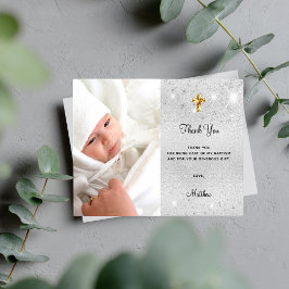 Skuldbaptism tack vare fotot silver glitter