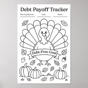 Skuldbetalning Turkiet Fjädrar Tracker Poster