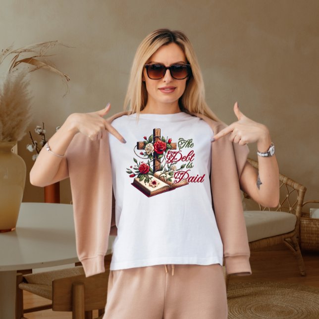 Skulden är betalat t shirt (Skapare uppladdad)