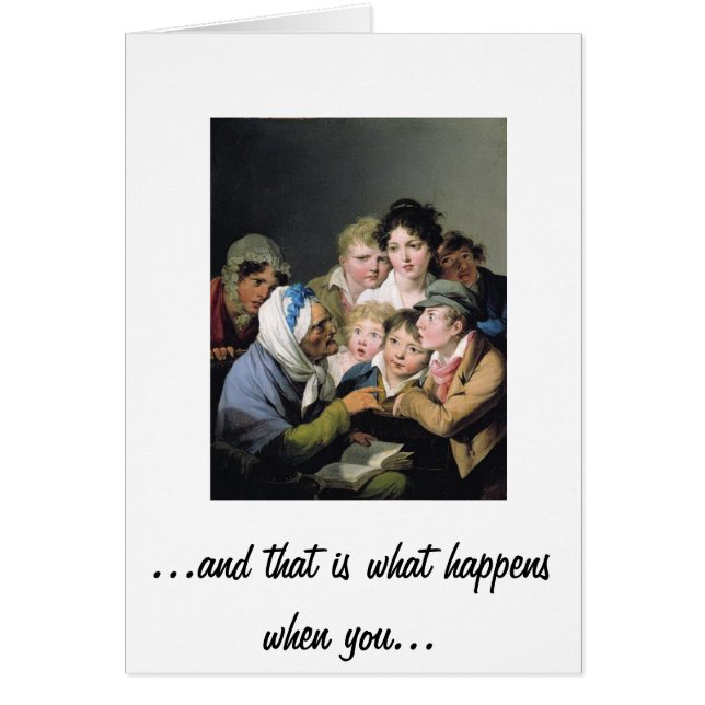 Skulden frigör högskolan hälsningskort (Framsidan)