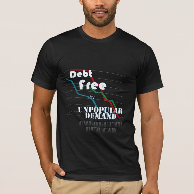 Skulden frigör vid den impopulära begäran, svart tee shirt (Framsida)